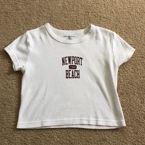 brandy melville ashlyn newport beach crop top